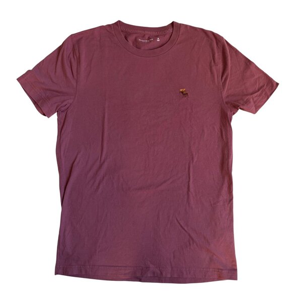Abercrombie & Fitch A&F Soft Tee T-Shirt with Moose Logo (Brown) - Size Medium - Picture 2 of 7